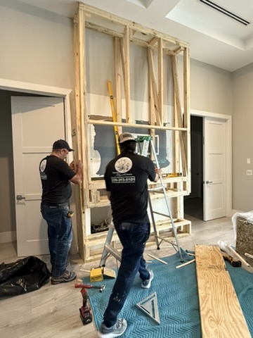 The Premier Magnolia Homes team on a Southwest Florida custom build