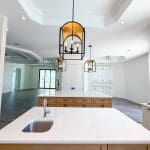 Renovated kitchen open to the great room in a Bonita Springs golf community home