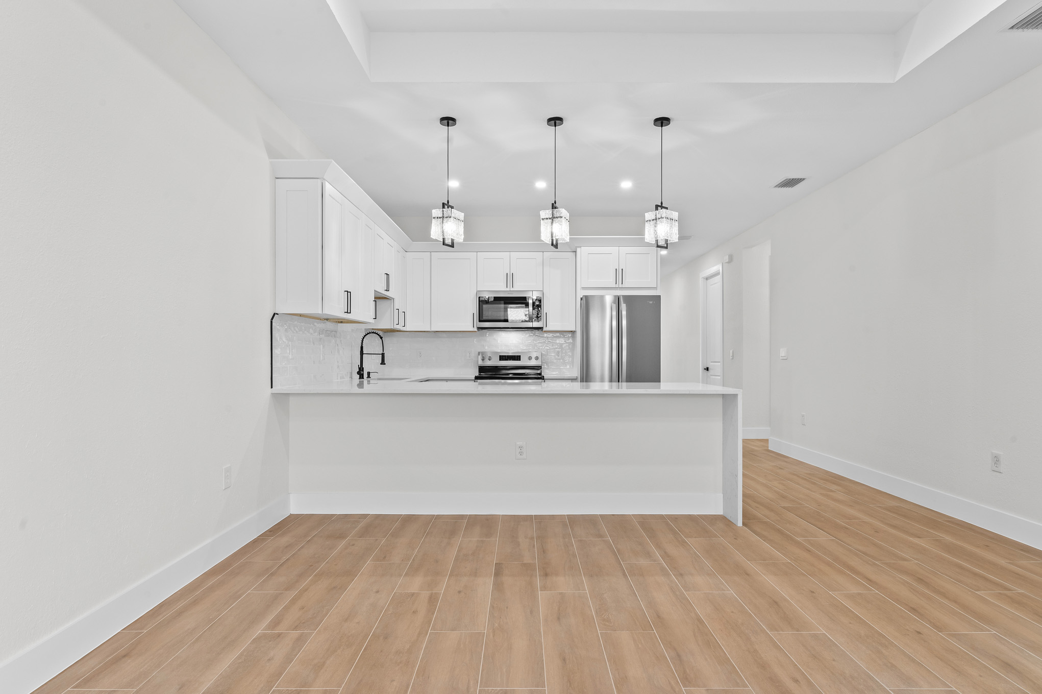 Open plan kitchen living