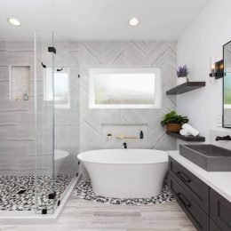 modern remodeled bathroom