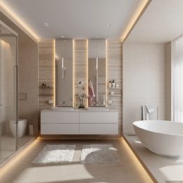 modern remodeled bathroom