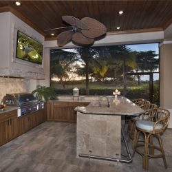 modern outdoor kitchen