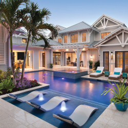 home exterior pool and patio